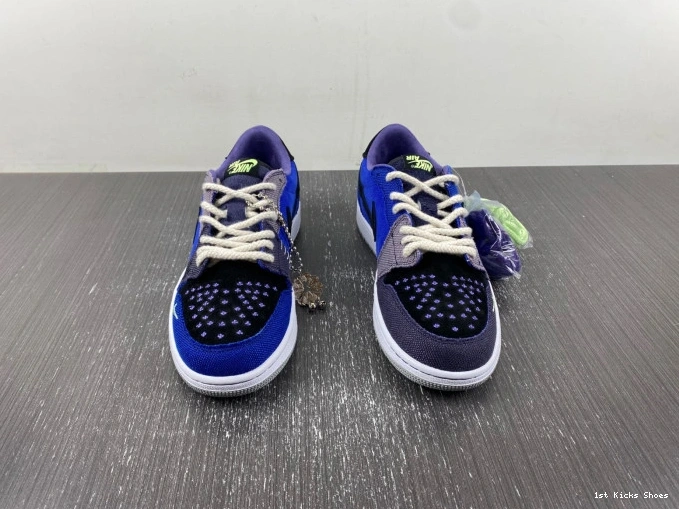 1st Kicks Shoes Williamson Voodoo Retro 1 Low Zion OG DZ7292- 737 Jordan AllSeason 1107